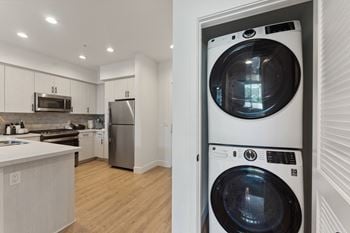In-unit full-size washers and dryers